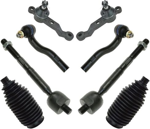 8pc Ball Joints Tie Rods Steering Rack Boots Kit 8 Piece Sealed for Lexus for GS300 1998-2005 for GS400 1998-2000 for GS430 2001-2005 in Saudi Arabia