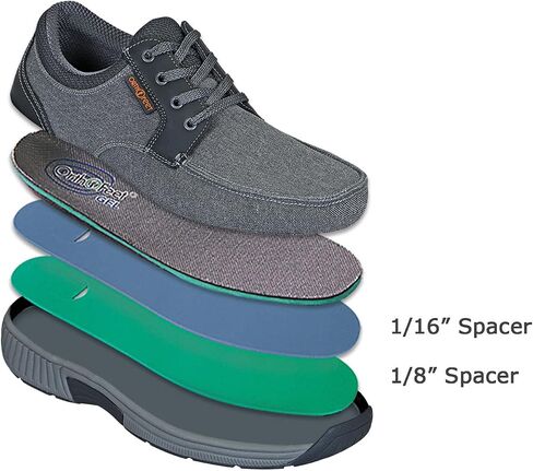 Orthofeet Men's Orthopedic Porto Canvas Casual Shoes in Saudi Arabia