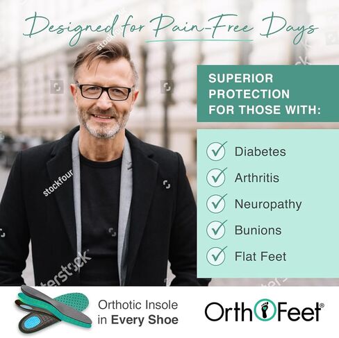 Orthofeet Men's Orthopedic Siron Hands-Free Casual Shoe in Saudi Arabia