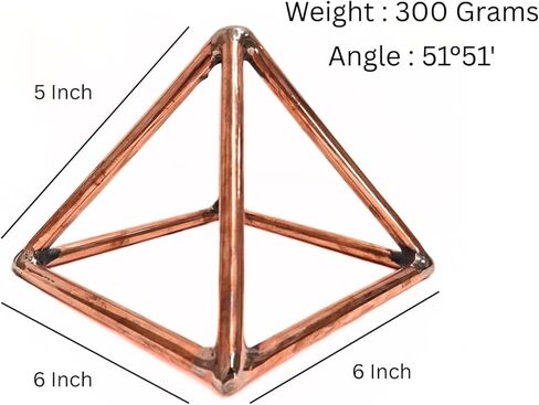 JET Energized Vastu Helix TRIANGLE SHAPE Energy Home Office Activate Balance SOUTH-EASTCorner Decor Spiritual Energy Evil Eye Protection (Copper Triangle Helix) in Kuwait