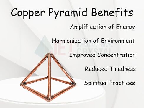 JET Energized Vastu Helix TRIANGLE SHAPE Energy Home Office Activate Balance SOUTH-EASTCorner Decor Spiritual Energy Evil Eye Protection (Copper Triangle Helix) in Kuwait