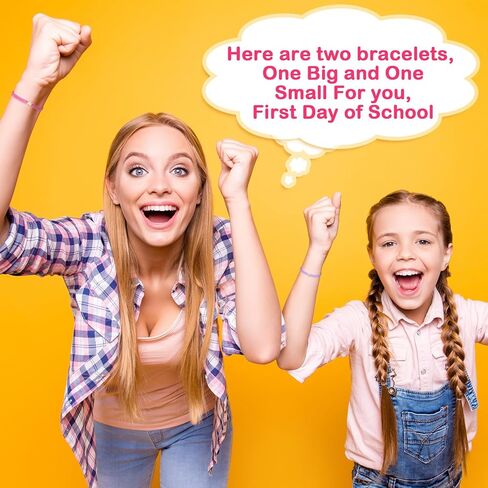 24 مجموعة العودة إلى الأساور المدرسية اليوم الأول من هدايا المدارس مطابقة أم القلب و ME WISH in Kuwait