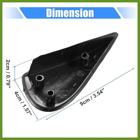 1 Pair Front Left and Right Mirror Corner Triangle Fender Cover Rearview Triangle Trim Panel for Nissan Versa 1.6L at Sedan S 96318-3BA0A 96319-3BA0A Vehicle Components in Saudi Arabia