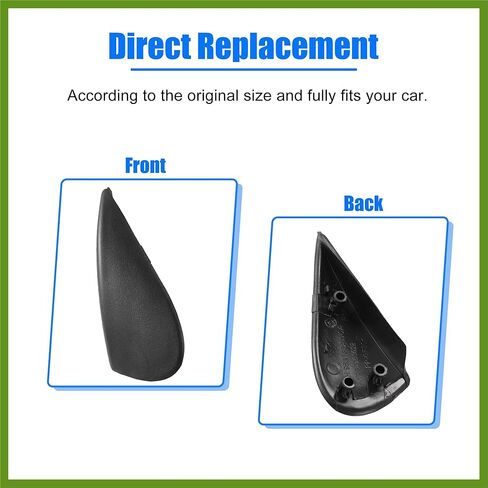 1 Pair Front Left and Right Mirror Corner Triangle Fender Cover Rearview Triangle Trim Panel for Nissan Versa 1.6L at Sedan S 96318-3BA0A 96319-3BA0A Vehicle Components in Saudi Arabia