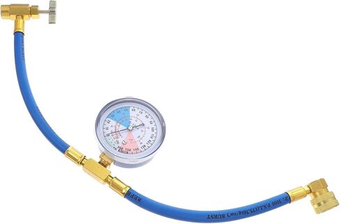 Amosfun Recharge Hose with Pressure Gauge Easy Install Charging Tube for Vehicle and in Saudi Arabia