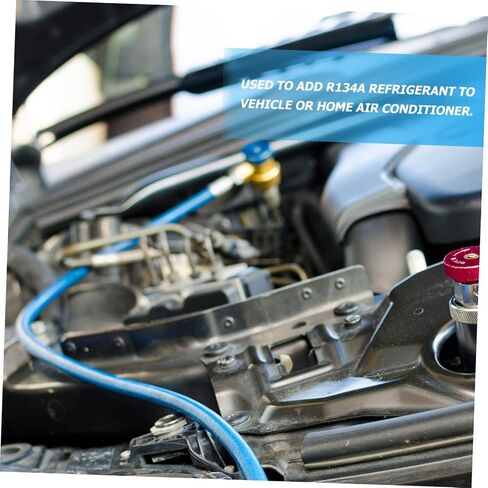 Amosfun Recharge Hose with Pressure Gauge Easy Install Charging Tube for Vehicle and in Saudi Arabia