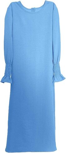 Muslim Dress for Girls Islamic Prayer Abaya Long Sleeve Chiffon Kaftan Robe Maxi Dresses Kids Ramadan Dubai Outfit in Kuwait