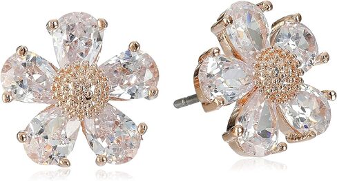 Betsey Johnson Crystal Flower Stud Earrings in Saudi Arabia