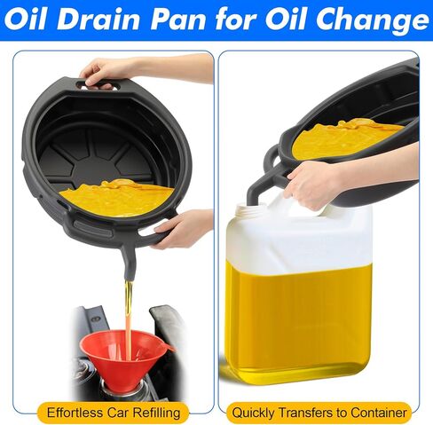 2pcs مقلاة تصريف الزيت ، 4 مساءً 12 "× 12" وسادة رش لأقواس الزيت ، مجموعة عموم تصريف النقل لسوائل السيارات ، سائل ناقل الحركة ، سائل التبريد ، منظف الفرامل (2.64 جالون) in Saudi Arabia