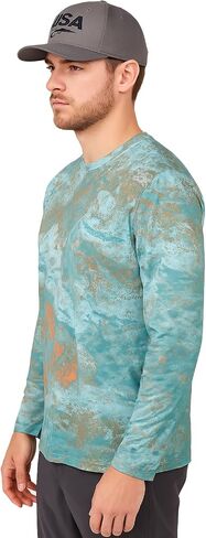 RealTree Xtreme قمصان الصيد Camo | UPF 50 UV Protection 4 Way Trughable Long Sleeve Usisex Crewneck Tee in Kuwait