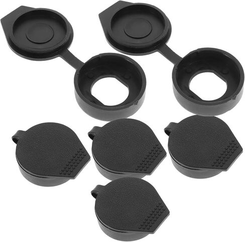 Vaguelly 6pcs Black Rainproof Cover for Distribution Cabinet Protection Plastic Hole Cover Caps for Outdoor Equipment Easy to Install in Saudi Arabia