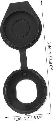 Vaguelly 6pcs Black Rainproof Cover for Distribution Cabinet Protection Plastic Hole Cover Caps for Outdoor Equipment Easy to Install in Saudi Arabia