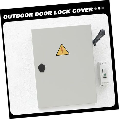 Vaguelly 6pcs Black Rainproof Cover for Distribution Cabinet Protection Plastic Hole Cover Caps for Outdoor Equipment Easy to Install in Saudi Arabia