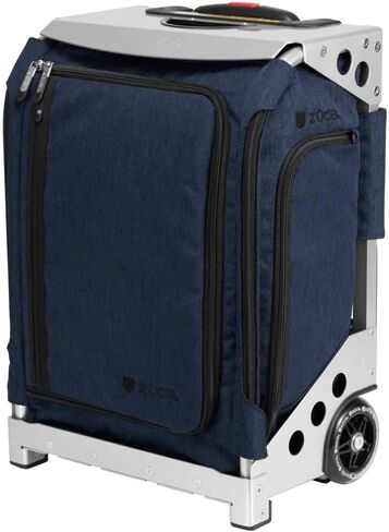 ZUCA Navigator Carry On Luggage with Wheels - 20 inch Airline Approved Wild Orchid Bag and Silver Frame with Built-In Seat in Saudi Arabia
