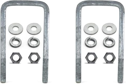 Sturdy Built Galvanized Trailer U-Bolt 1/2 inch x 3 inch x 6 5/16 inch with Hardware - Set of 2 in Saudi Arabia