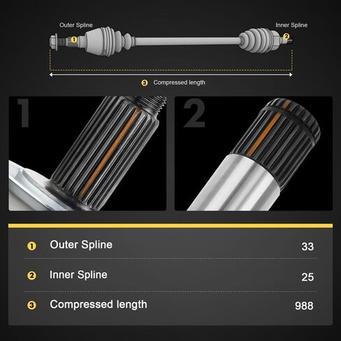 CV Axle Assembly Front Right for Chevy Cruze 2011-2015 Manual Trans. in Saudi Arabia