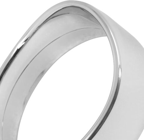 HDBUBALUS 5.75 Inch Visor Headlight Trim Ring 5 3/4" Head Lamp Decorative Ring Fit for Harley Sportster 883 1200 Forty Eight Dyna Softail Chrome 1 Pc in Saudi Arabia