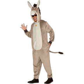 Spirit Halloween Shrek Adult Donkey Jumpsuit Costume | Officially Licensed | Hooded One-Piece Outfit in Saudi Arabia