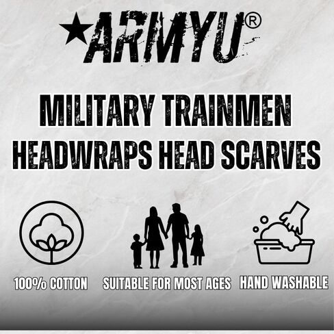 ARMYU Classic Trainmen Paisley Bandanas, Military Army Head Scarf Do-rag Cotton Bandanna Cover Biker Rags in Saudi Arabia
