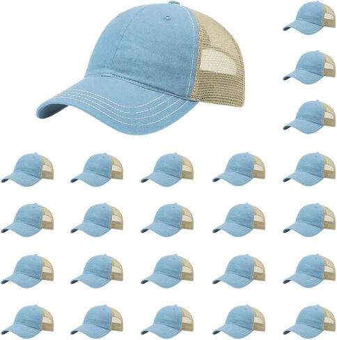 Richardson 111 و 111P غسول الثياب مغسولة ملائمة قابلة للتعديل Snapback Cap | OSFM | حزمة السائبة المتاحة in Kuwait