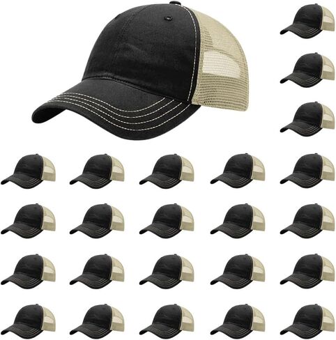 Richardson 111 و 111P غسول الثياب مغسولة ملائمة قابلة للتعديل Snapback Cap | OSFM | حزمة السائبة المتاحة in Kuwait