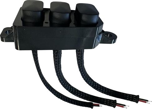 Kustom Cycle Parts Auxillary Switch Panel Kit Compatible with 2014-2023 Harley Davidson Touring Models. Stock Look Buttons. (Three Latching Buttons) in Saudi Arabia