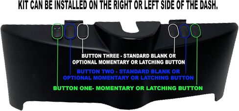 Kustom Cycle Parts Auxillary Switch Panel Kit Compatible with 2014-2023 Harley Davidson Touring Models. Stock Look Buttons. (Three Latching Buttons) in Saudi Arabia