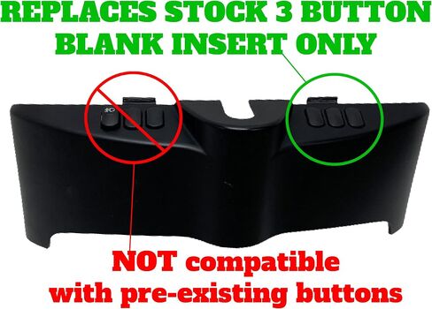 Kustom Cycle Parts Auxillary Switch Panel Kit Compatible with 2014-2023 Harley Davidson Touring Models. Stock Look Buttons. (Three Latching Buttons) in Saudi Arabia