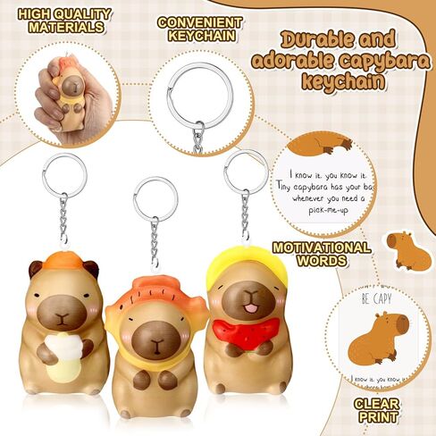 Squishy Stress Relief Keychain with Positive Cards Employee Appreciation Gifts Back to School Gifts for Students in Kuwait