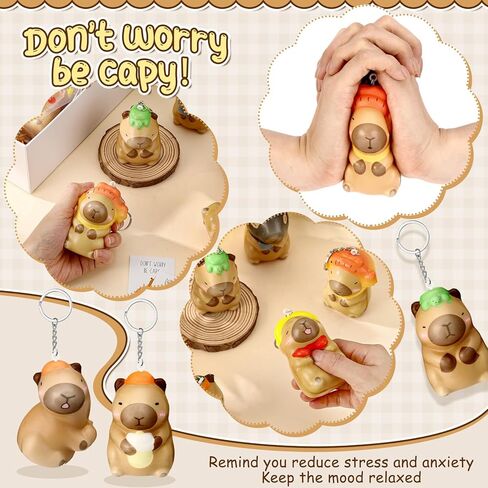 Squishy Stress Relief Keychain with Positive Cards Employee Appreciation Gifts Back to School Gifts for Students in Kuwait