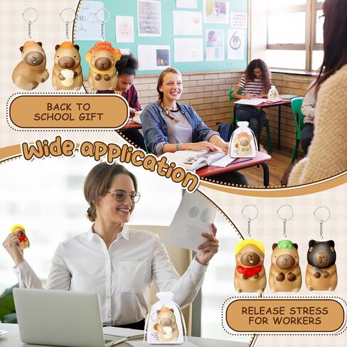 Squishy Stress Relief Keychain with Positive Cards Employee Appreciation Gifts Back to School Gifts for Students in Kuwait