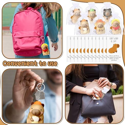 Squishy Stress Relief Keychain with Positive Cards Employee Appreciation Gifts Back to School Gifts for Students in Kuwait