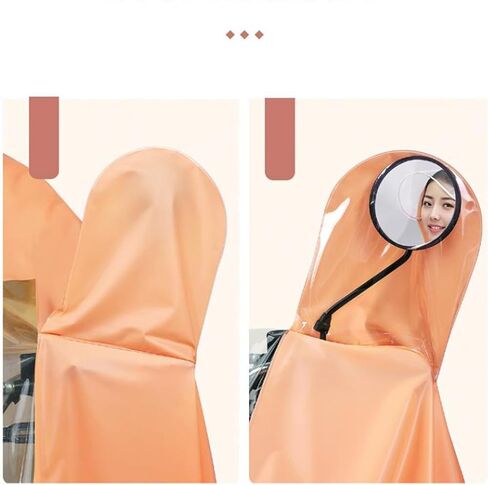 Electric Scooter Rain Poncho, Waterproofing Reusable, Unisex Cycling Full Body Long Rain Coat for Adults, Moped Rain Poncho, Bike Long Raincoat, Cycling Long Rain Cape in Saudi Arabia
