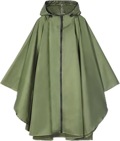 Poncho المطر المقاوم للماء - رأس جنسي خفيف الوزن في الهواء الطلق لركوب الدراجات والمشي لمسافات طويلة (تصميم مضغوط قابل للطي) (أسود) in Saudi Arabia