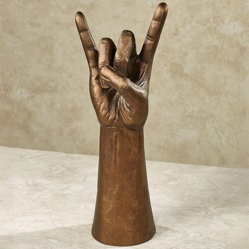 Full Arm 'Rock On!' Stone Statue in Saudi Arabia