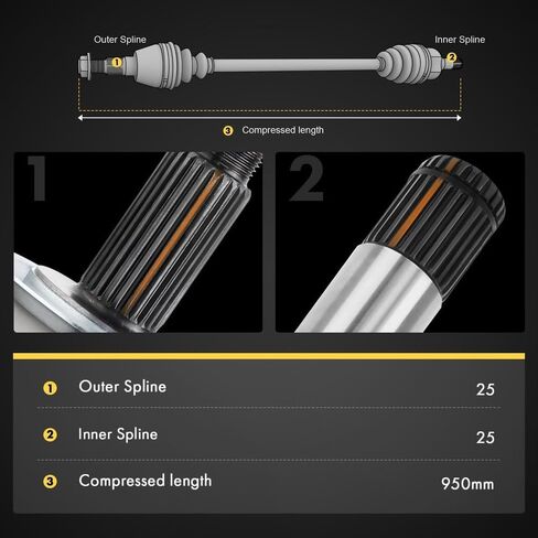 CV Axle Assembly Front Left for Mitsubishi Eclipse Galant Eagle Talon Plymouth in Saudi Arabia