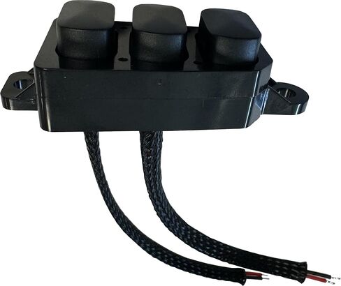 Kustom Cycle Parts Auxillary Switch Panel Kit Compatible with 2014-2023 Harley Davidson Touring Models. Stock Look Buttons. (Three Latching Buttons) in Saudi Arabia