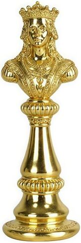 Chess Statue Decor Piece, Tall White Color King Decorative Resin Sculpture, Large Collectible Game Figure Decoration Ornament for Home House Decoration Office Desk in Saudi Arabia
