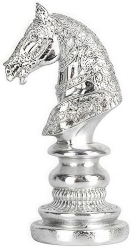 Chess Statue Decor Piece, Tall White Color King Decorative Resin Sculpture, Large Collectible Game Figure Decoration Ornament for Home House Decoration Office Desk in Saudi Arabia