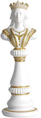 Chess Statue Decor Piece, Tall White Color King Decorative Resin Sculpture, Large Collectible Game Figure Decoration Ornament for Home House Decoration Office Desk in Saudi Arabia