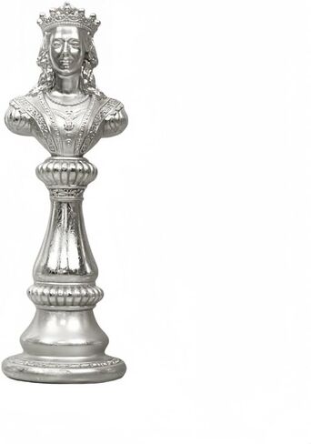 Chess Statue Decor Piece, Tall White Color King Decorative Resin Sculpture, Large Collectible Game Figure Decoration Ornament for Home House Decoration Office Desk in Saudi Arabia