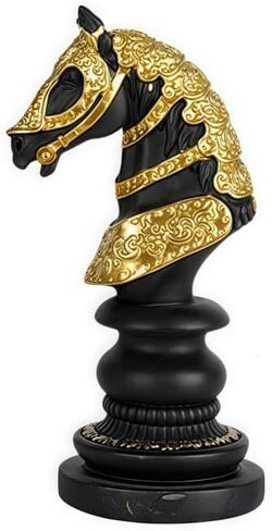 Chess Statue Decor Piece, Tall White Color King Decorative Resin Sculpture, Large Collectible Game Figure Decoration Ornament for Home House Decoration Office Desk in Saudi Arabia