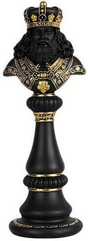 Chess Statue Decor Piece, Tall White Color King Decorative Resin Sculpture, Large Collectible Game Figure Decoration Ornament for Home House Decoration Office Desk in Saudi Arabia