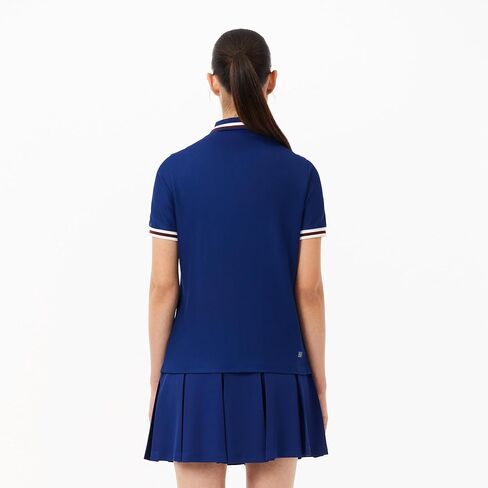 Lacoste Women's Sport Uv Protect Stripe Collar Tennis Polo Shirt in Kuwait