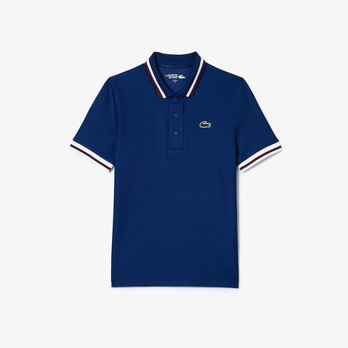 Lacoste Women's Sport Uv Protect Stripe Collar Tennis Polo Shirt in Kuwait