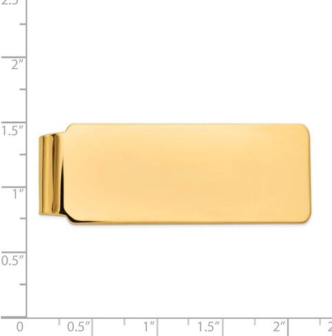 Solid 14K Yellow Gold Money Clip in Saudi Arabia