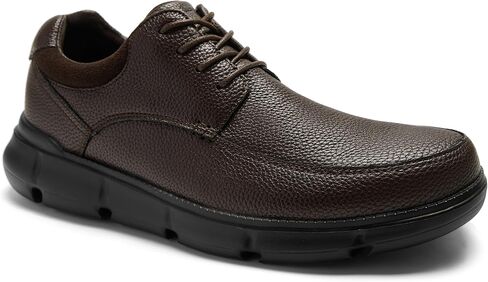 Mens Orthopedic Wide Business Leather Dress Shoes - Arch Support Plantar Fasciitis Casual Formal Wingtip Oxford - Comfortable Cap Toe Orthotics Patent Tuxedo Sneakers for Foot and Heel Pain Relief in Saudi Arabia