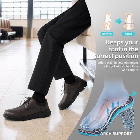 Mens Orthopedic Wide Business Leather Dress Shoes - Arch Support Plantar Fasciitis Casual Formal Wingtip Oxford - Comfortable Cap Toe Orthotics Patent Tuxedo Sneakers for Foot and Heel Pain Relief in Saudi Arabia