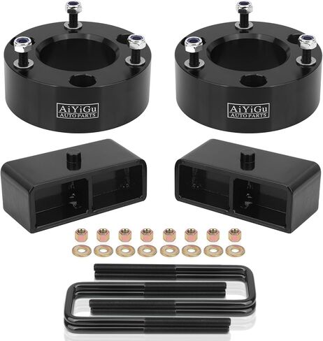 3 Inches Front & 2 Inches Rear Full Leveling Lift Kit Compatible with 2007-2020 Chevy Silverado 1500, GMC Sierra 1500 2WD 4WD, 3" Front & 2" Rear Strut Spacer Suspension Lift Kits Lift Blocks in Saudi Arabia