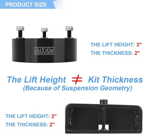 3 Inches Front & 2 Inches Rear Full Leveling Lift Kit Compatible with 2007-2020 Chevy Silverado 1500, GMC Sierra 1500 2WD 4WD, 3" Front & 2" Rear Strut Spacer Suspension Lift Kits Lift Blocks in Saudi Arabia